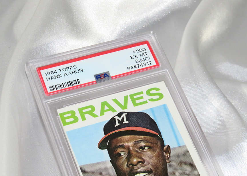 1964 TOPPS #300 HANK AARON BRAVES HOF PSA 6