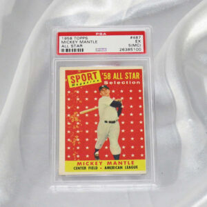 1958 Topps 487 Mickey Mantle All Star PSA 5