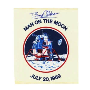 Buzz Aldrin signed Apollo 11 cloth patch