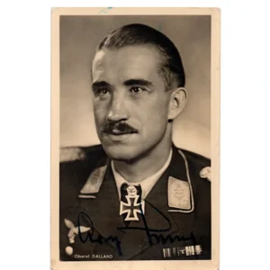 Luftwaffe Ace Adolf Galland Signed Photo
