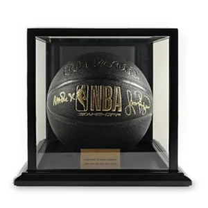 Larry Bird Magic Johnson dual signed basketball