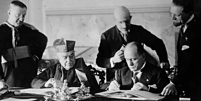 Rare Mussolini Signed Document