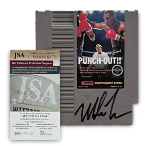 Mike Tyson Punch Out signed NES game