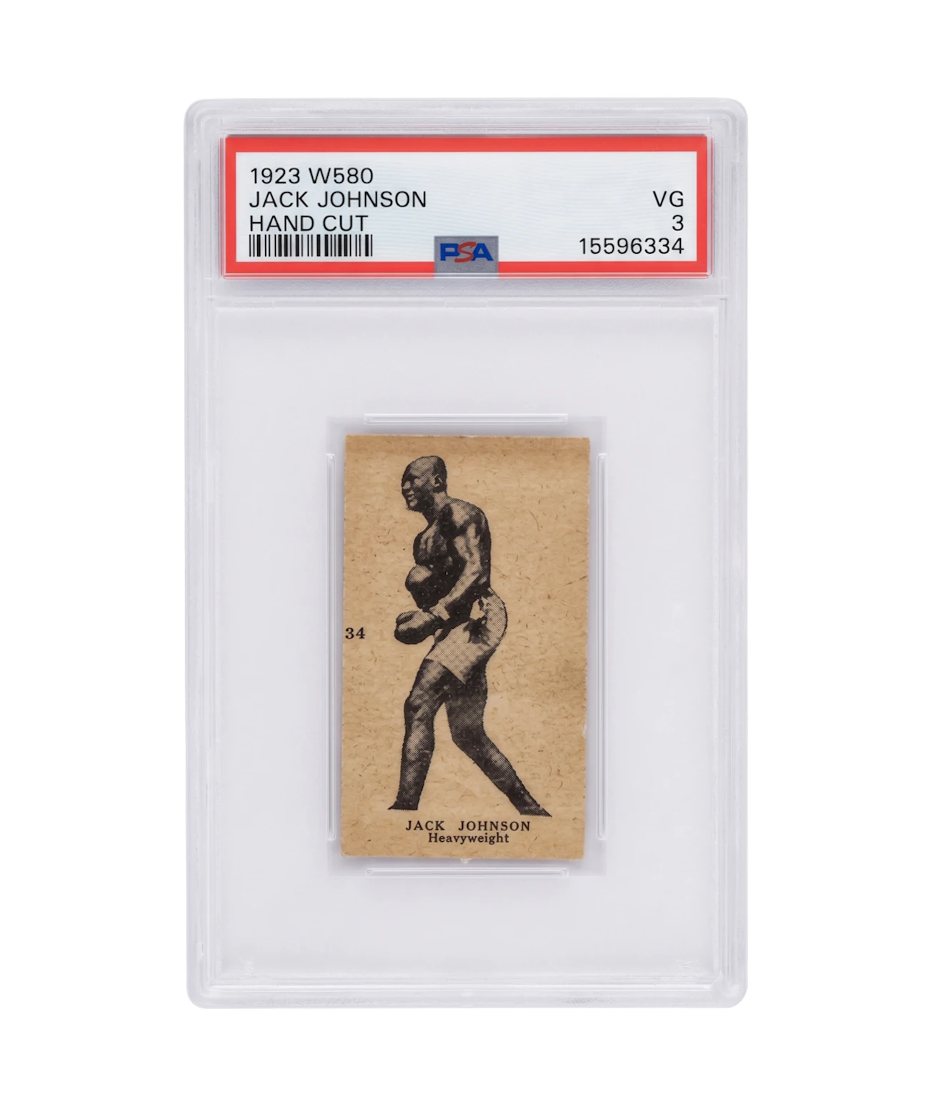 1923 W580 Jack Johnson #34 Boxing Card