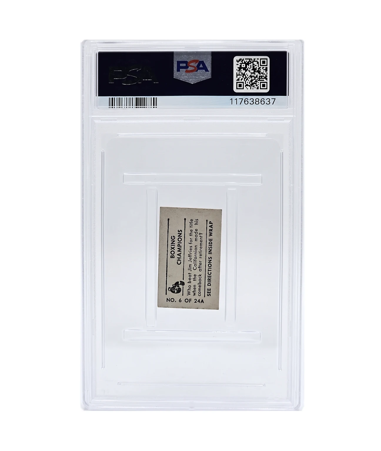 1948 Topps Magic Photo Jack Johnson PSA 2