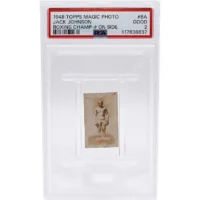 1948 Topps Magic Photo Jack Johnson PSA 2