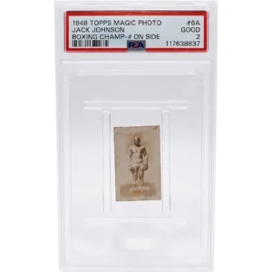 1948 Topps Magic Photo Jack Johnson PSA 2