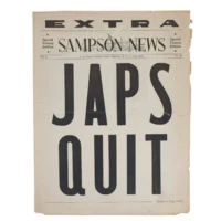 Rare WWII V-J Day Victory Newspaper