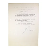 1937 Wilhelm Frick Signed Promotion Document